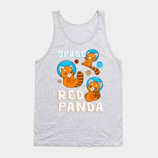 Red panda in Space Tank Top